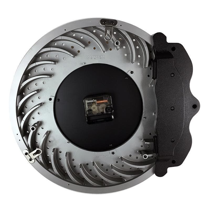 AUTOart Brake Assembly Wall Clock with Black Caliper Blue Rotor