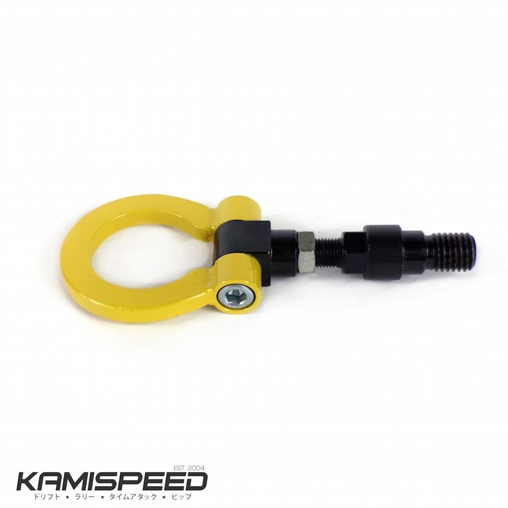 Beatrush Yellow Front Tow Hook for the Honda CR-Z, Fit, & Insight
