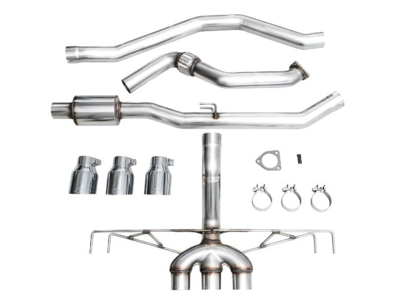 AWE Tuning 2023 Honda Civic Type R FL5 Track Edition Exhaust w/ Triple Chrome Silver Tips (3020-52287)