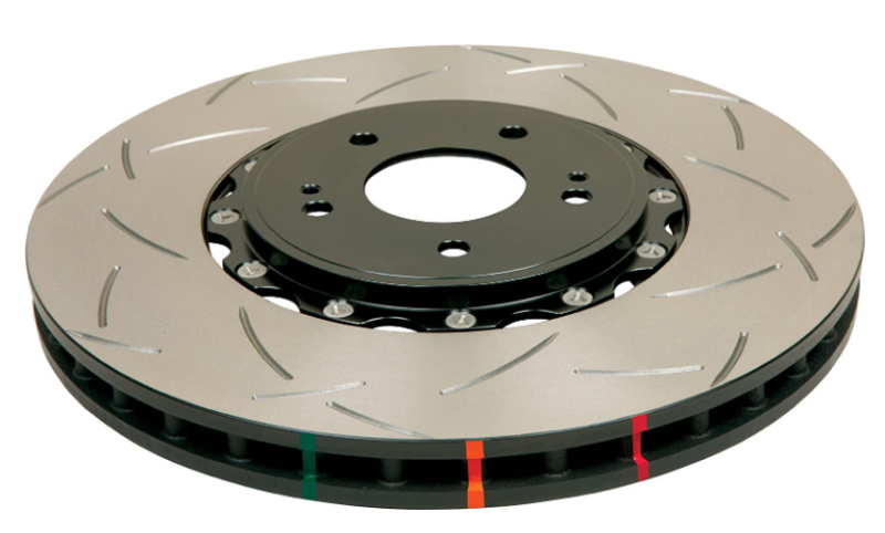 DBA 5000 Fully Assembled 2-Piece Black Rotor Hat T3 Slotted 350mm x 32mm for 17+ Honda Civic Type R