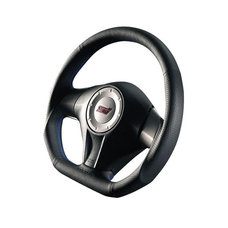 DAMD D-Shaped Blue Stitch Steering Wheel - Older Generation Subaru