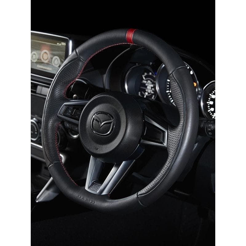 DAMD D-Shaped Leather Steering Wheel for 2016+ Mazda MX-5 Miata