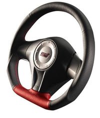 DAMD D-Shaped Red Formula Steering Wheel - Older Generation Subaru