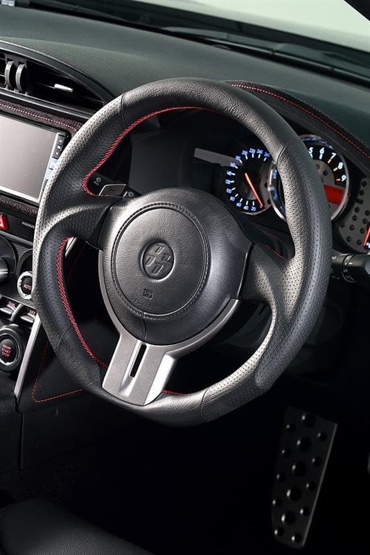 DAMD SS358-Z D-Shape Steering Wheel Red Stitch - Subaru BRZ & Scion FR-S