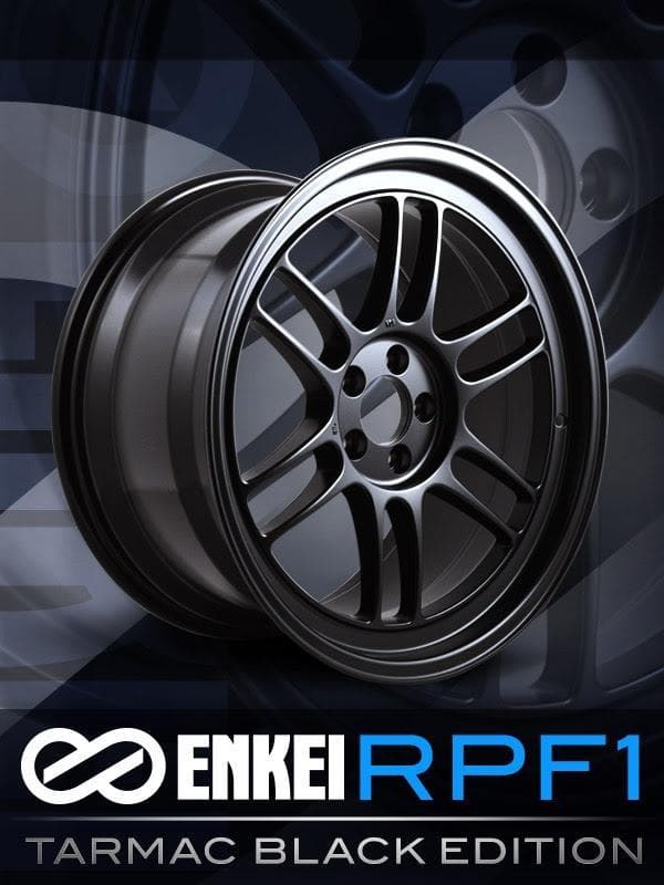 Enkei RPF1 Tarmac Black Edition 18x9.5 5-100 +38 Wheel