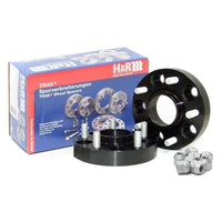 H&R Trak+ DRM 25mm Spacers 5-114.3 12x1.5 64.1 (inc. S2000 rear axle) in Black