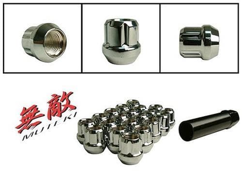 Muteki Lug Nuts Open Chrome