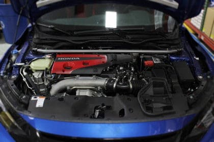 Perrin Metallic Silver Front Strut Brace for Civic Type R & Si 2017+