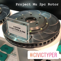 Project Mu 2-Piece Front Rotors (OEM Size) 2017+ Honda Civic Type R