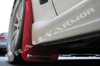 Rally Armor Red UR Mud Flap White Logo - EVO X 08-13