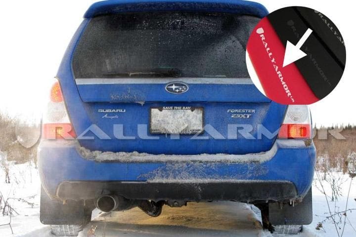 Rally Armor Red UR Mud Flap White Logo - Forester 03-08
