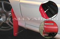 Rally Armor UR Red Rally Mud Flap White Logo - Impreza 93-01