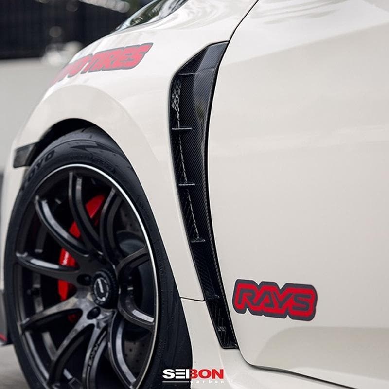 Seibon Carbon Fender Ducts for the 2017+ Honda Civic Type R