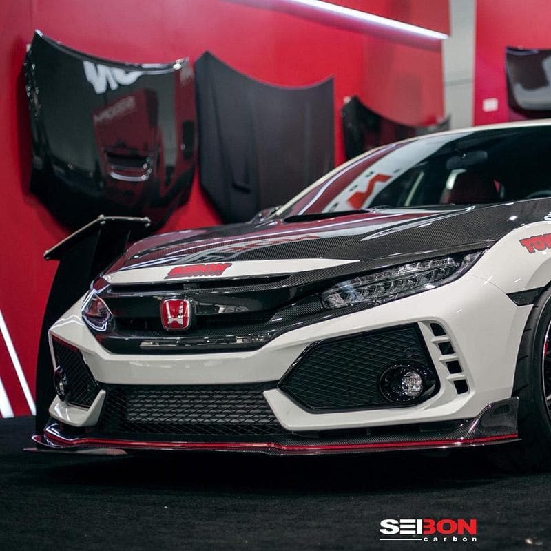 Seibon Carbon Fiber Front Spoiler for 17+ Honda Civic Type R