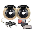 StopTech Front Big Brake Kit for the Honda CR-Z ZF1 ZF2 in Black with Zinc Coated Drilled Rotors