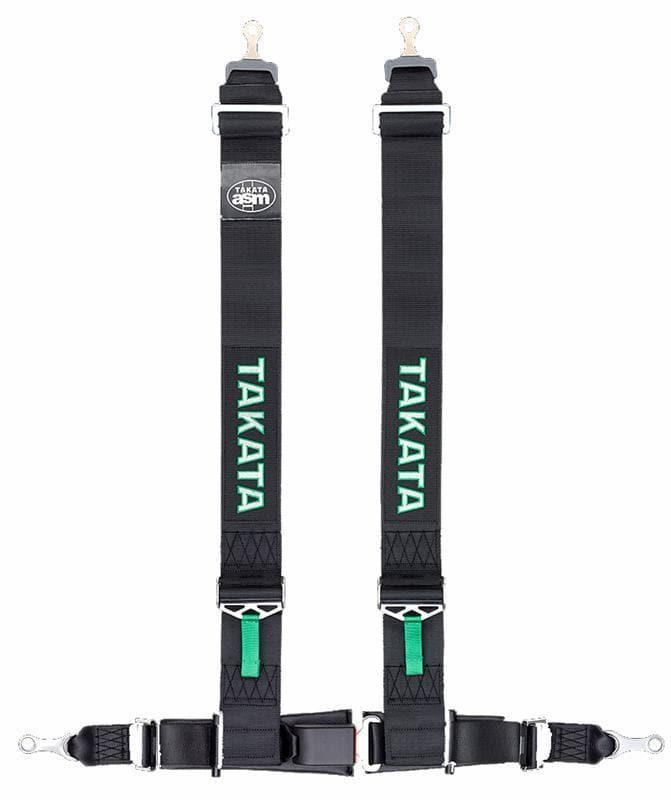 Takata Drift III ASM "Bolt" 4 Point Racing Harness - Black