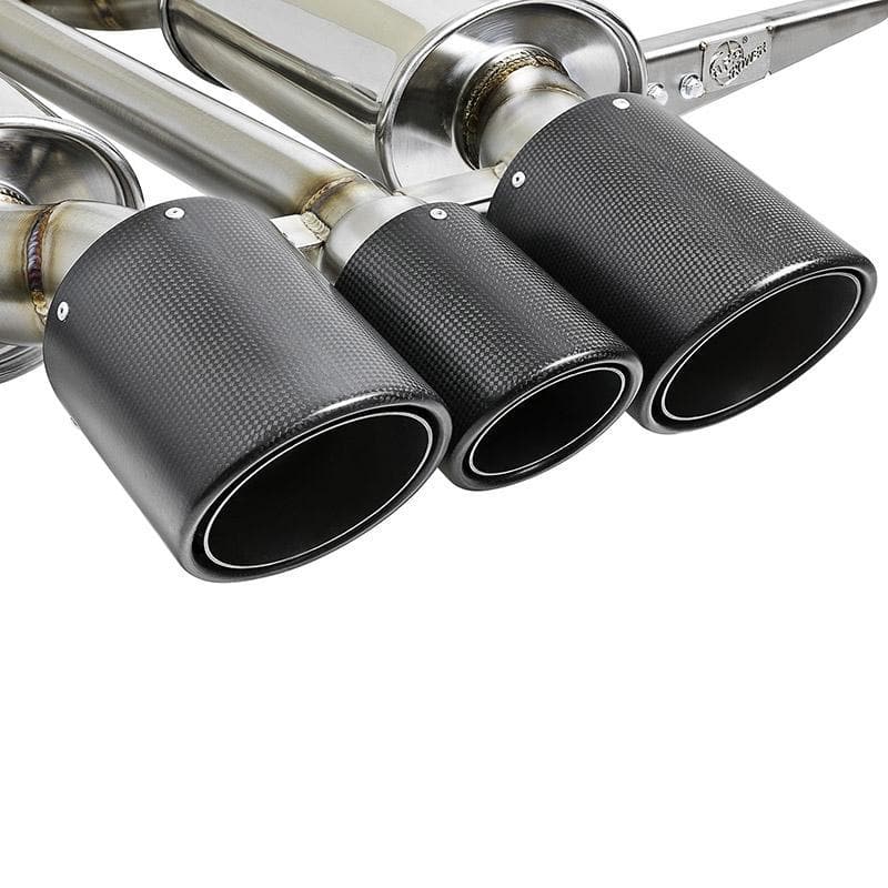 Takeda CF Tip Cat-Back Exhaust by aFe Power for 2017+ Honda Civic Type R