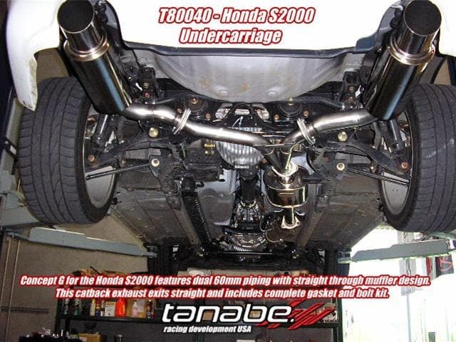 Tanabe Medalion Concept G Cat-Back S2000 00-05 60mm-50mm