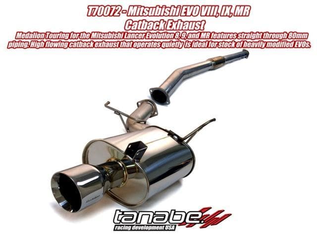 Tanabe Medalion Touring Cat-Back Evolution 8,9 03-05 80mm