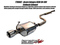 Tanabe Medalion Touring Cat-Back Integra GSR 94-99 60mm