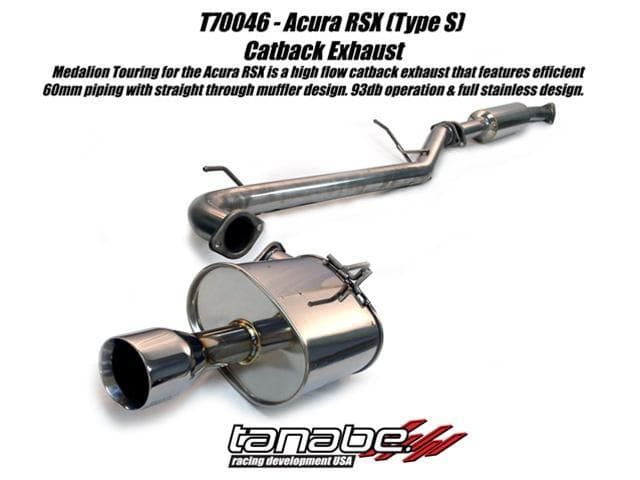 Tanabe Medalion Touring Cat-Back RSX Type S 02-05 60mm