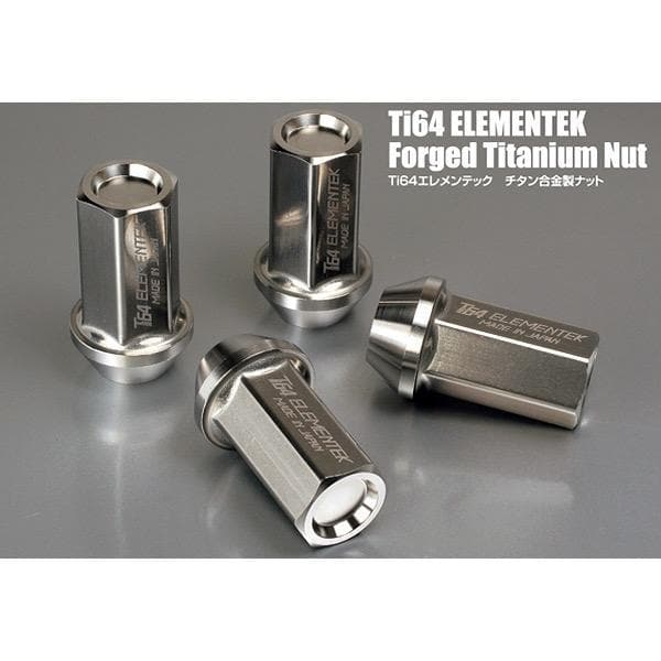 Ti64 Elementek Titanium Lug Nut Set for 12 x 1.50 application