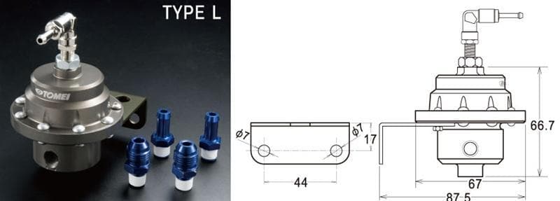 Tomei Adjustable Fuel Pressure Regulator "Type L"