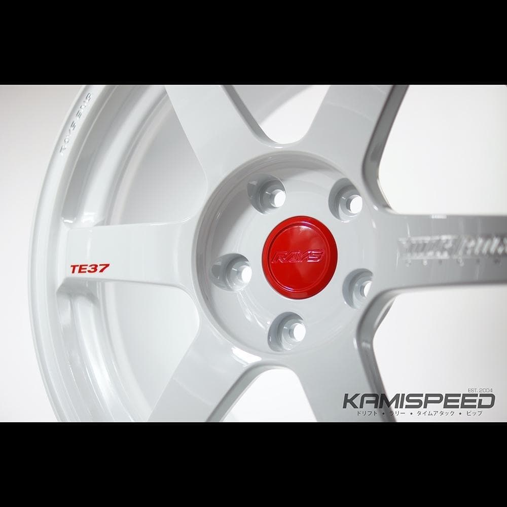 Volk x Kami Speed Shiro Edition TE37 Saga wheel for 2017+ Civic Type R FK8