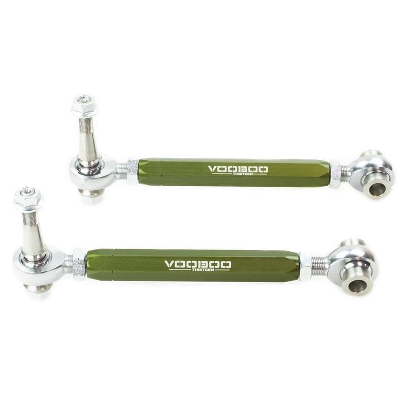 Voodoo13 Rear Toe Arms in Green - 2008-2014 WRX/ STi, BRZ, & FR-S