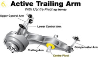 Whiteline Rear Trailing Arm Pivot Bushing - Integra 86-01