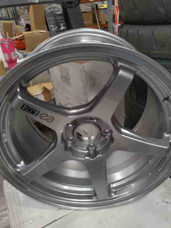 Enkei TS-5 18x9.5 5x114.3 38mm Offset 72.6mm Bore Storm Grey (521-895-6538GR) — Scratch & Dent