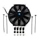 BLOX Racing Electric Slim Fan - 12 Inch 120W Straight Blade Black V2