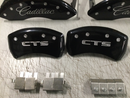MGP 4 Caliper Covers Engraved Front Cursive/Cadillac Engraved Rear CTS Black finish silver ch | 35020SCTSBK Scratch & Dent