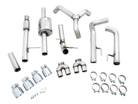 AWE Tuning 4th Gen GM 1500 5.3L 0FG Cat-Back Split Rear Exit (w/ Bumper Cutouts) - Quad Chrome Tips