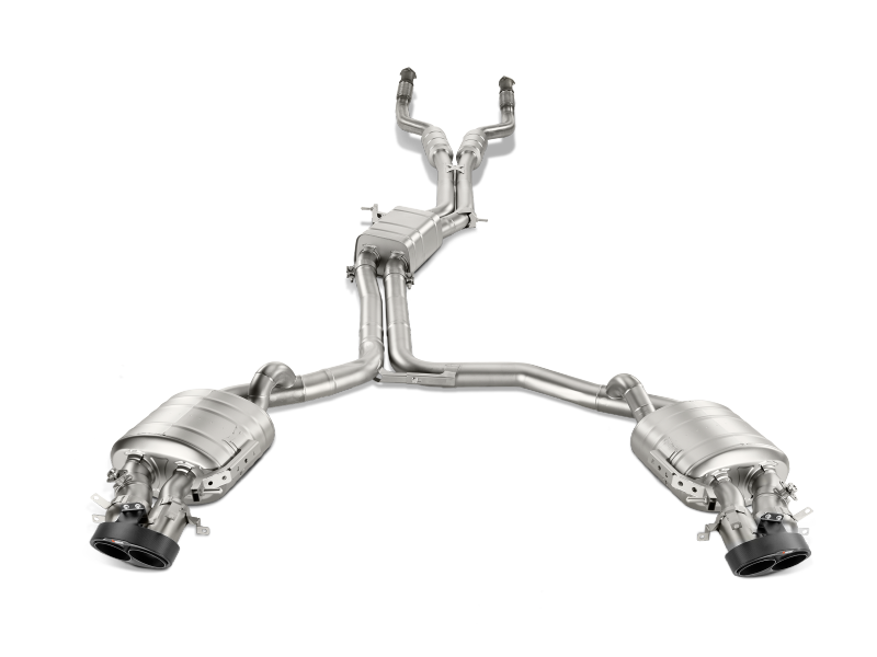 Akrapovic Evolution Line Titanium Cat Back Exhaust for 2014-2017 Audi RS7 Sportback with Carbon Tips | Part AKR S-AU/TI/4H