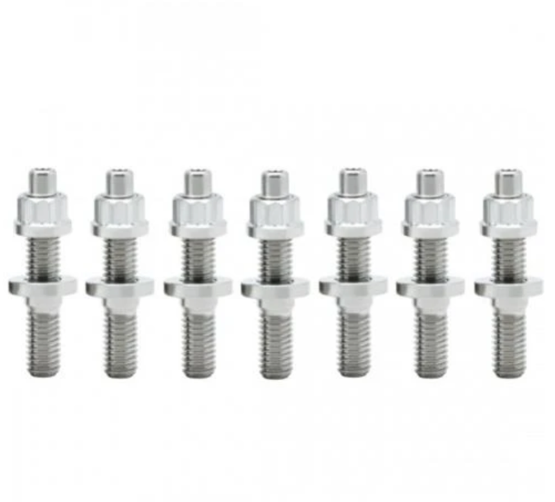 BLOX Racing SUS303 Stainless Steel Exhaust Manifold Stud Kit M8 x 1.25mm, 45mm Length - 9 Pieces