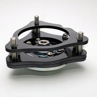 HKS HIPERMAX Touring FL5 front spacer configuration for approximately 19 mm lower ride height