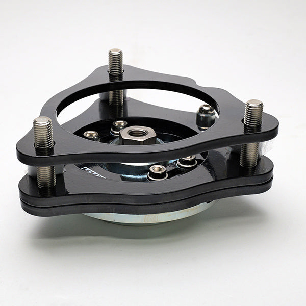 HKS HIPERMAX Touring FL5 front spacer configuration for approximately 19 mm lower ride height