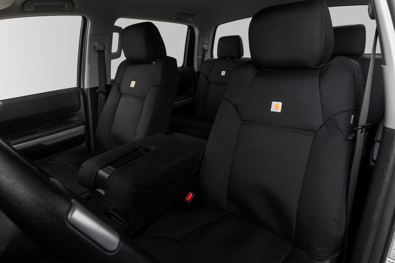 Covercraft 22-24 Toyota Tundra Carhartt Super Dux PrecisionFit Custom Front Row Seat Covers - Black