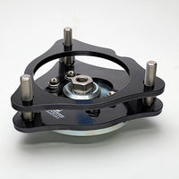 HKS HIPERMAX Touring FL5 front spacer configuration for approximately 25 mm lower ride height