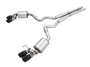 AWE Tuning 2018+ Ford Mustang GT (S550) Cat-Back Exhaust - Touring Edition (Quad Diamond Black Tips)