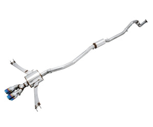 AWE 17-20 Honda Civic Si Touring Edition Dual Vapor Blue Exhaust w/ Front Pipe