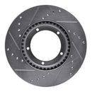 R1 Concepts 67-88 Porsche 911 Front Right Drilled & Slotted Silver Brake Rotor (Part No. RNC631-02001R)