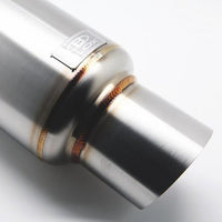 BLOX Racing 2.5-Inch Mini Race Muffler for Automotive Performance