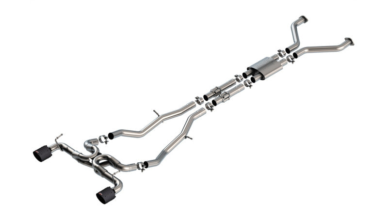 Borla 22-24 Nissan Z 2.5in ATAK Cat Back Exhaust 4.5in Tip - Carbon Fiber Black Anodized (140930CFBA)