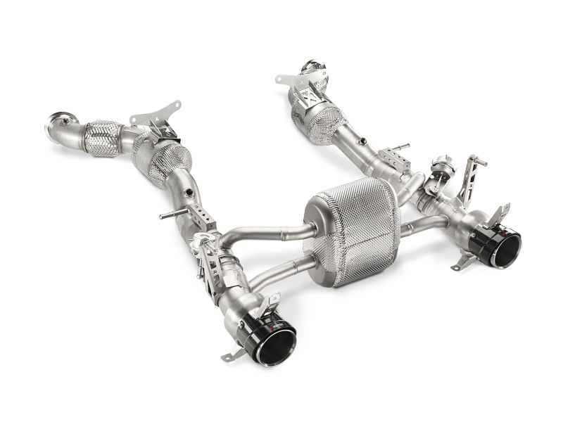 Akrapovic Slip-On Line for Ferrari 488 GTB & Spider (2016-2017) Titanium with Carbon Tips