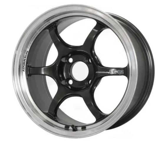 Advan RG-D2 18x9.5 +35 5-114.3 Machining & Black Gunmetallic Wheel (YAT8J35EMBG)