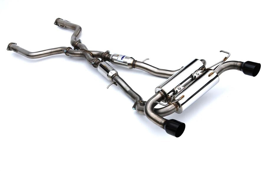 Invidia 2022+ Nissan Z 70mm Gemini Cat Back Exhaust - Single Layer Black Tip (HS22N4Z7GM1SBL)