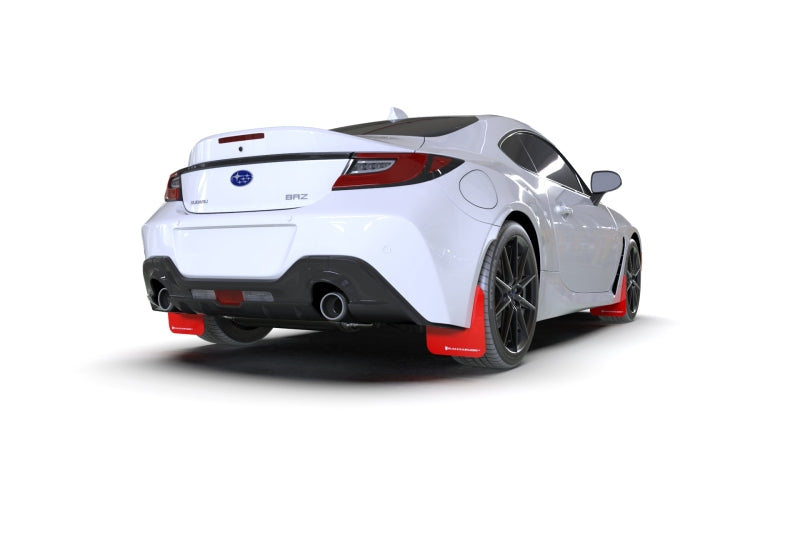 Rally Armor 22-25 Subaru BRZ / Toyota GR86 Red UR Mud Flap w/White Logo (MF99-UR-RD-WH)