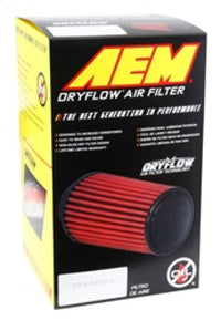 AEM Induction 3-Inch Short Neck 8-Inch Air Filter Part Number AEM21-2038DK